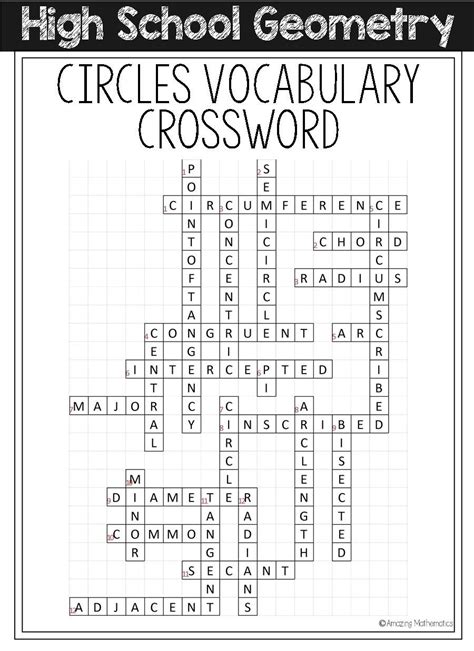 circle vocabulary crossword